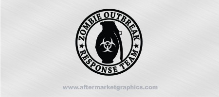 Zombie Outbreak Response Team Grenade Biohazard Decal 01